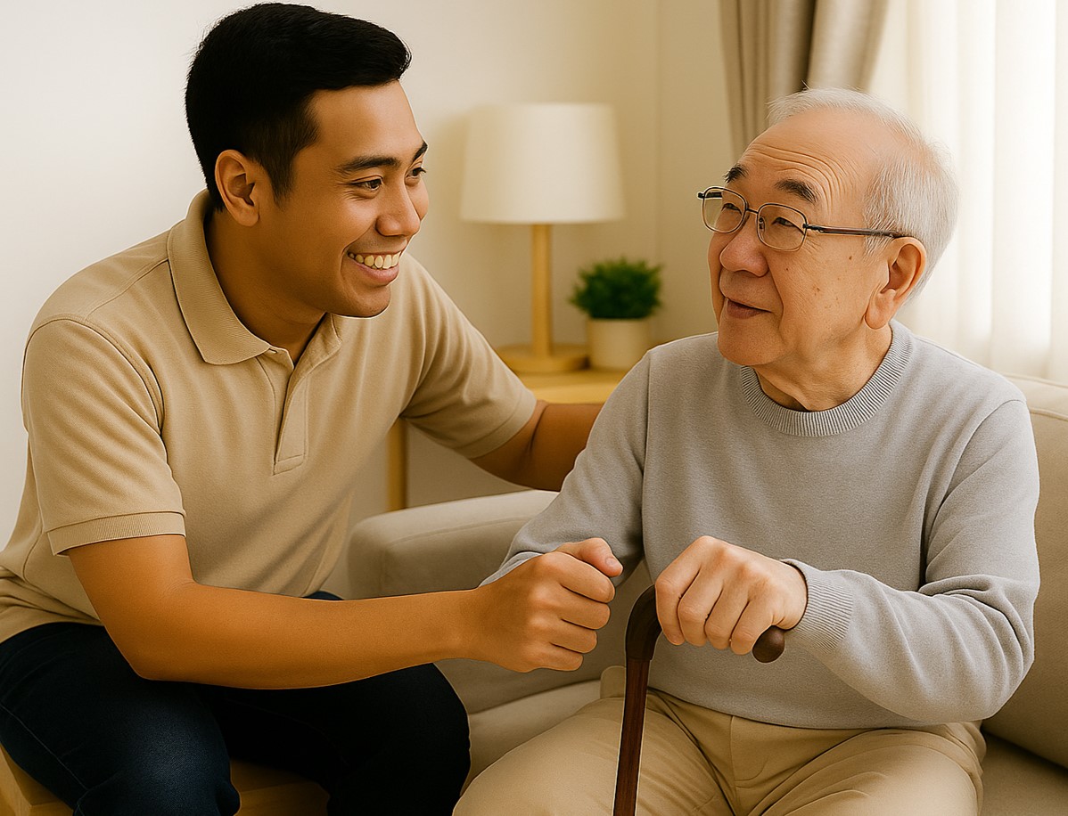 写真:【関東】老人ホームでの介護業務です(KTT01)